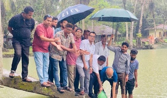 বিএনপির প্রতিষ্ঠাবার্ষিকীতে জিয়ানগরে পোনামাছ অবমুক্ত ও বৃক্ষরোপণ