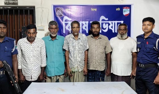 পালিয়ে থাকা ওয়ারেন্টভুক্ত সাত ব্যক্তি গ্রেফতার