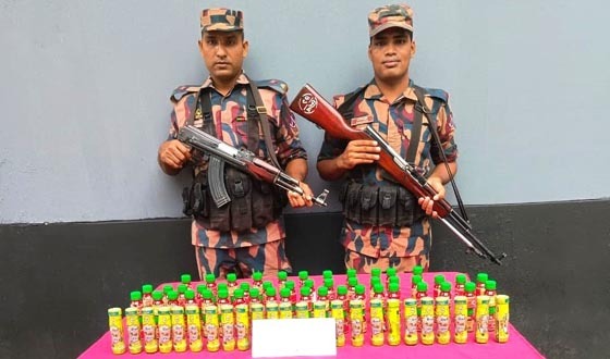 বিরল সীমান্তে যৌন উত্তেজক সিরাপ উদ্ধার