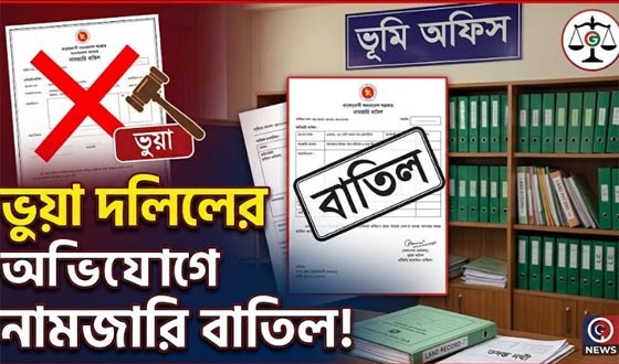ভুয়া দলিলের অভিযোগে নামজারি বাতিল