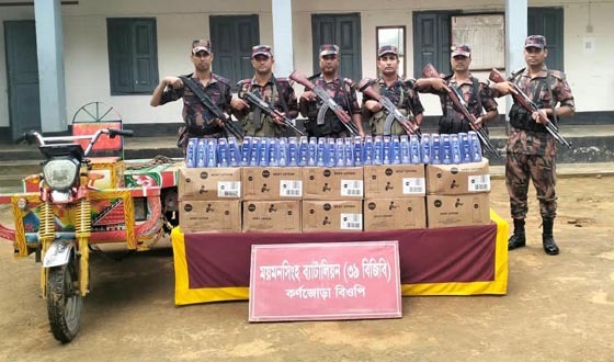 শেরপুর সীমান্তে ভারতীয় কসমেটিকস জব্দ