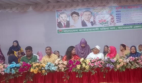 জাতীয়তাবাদী মহিলা দলের প্রতিষ্ঠাবার্ষিকী উপলক্ষে আলোচনা সভা