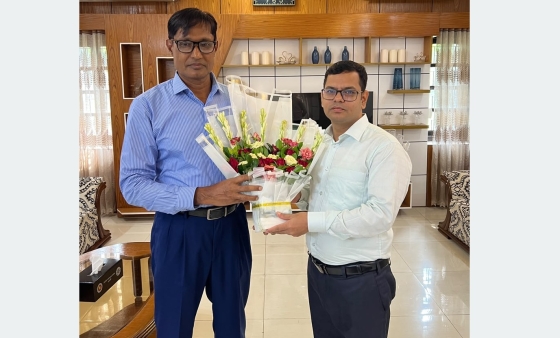 বাগমারার ইউএনও সেলিম আহমেদের বিদায় সংবর্ধনা