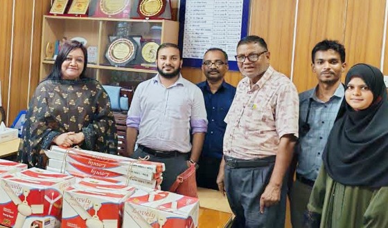 শ্রীমঙ্গল স্বাস্থ্য কমপ্লেক্সে ৬টি সিলিং ফ্যান দিল ‘সোশ্যাল এইড’
