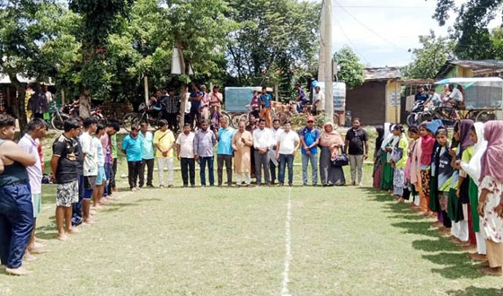 কালিগঞ্জে কমিউনিটি পুলিশ কাবাডি চ্যাম্পিয়নশিপের দল গঠন উপলক্ষে প্রতিযোগিতা