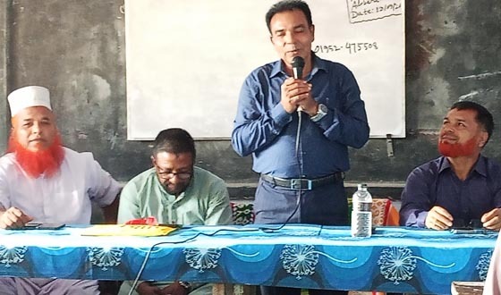 কয়রায় উপজেলা মাধ্যমিক শিক্ষা অফিসারের বিদায় সংবর্ধনা