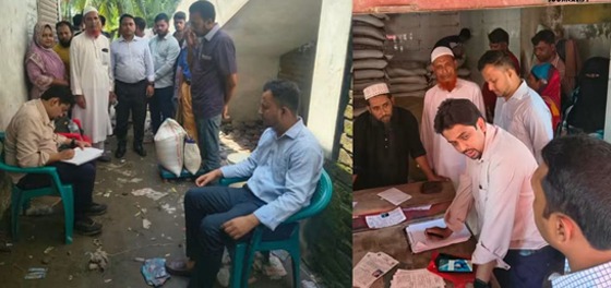 পাইকগাছায় খাদ্যবান্ধব কর্মসূচির চাল কম দেওয়া ২ ডিলারকে জরিমানা