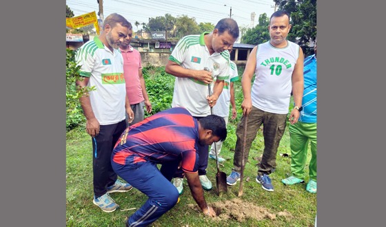 ফুলবাড়ীতে দুই শতাধিক তালবীজ রোপণ