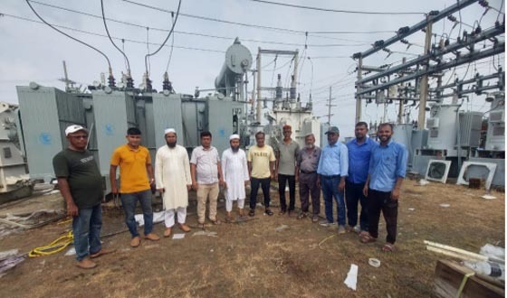 আশাশুনিতে স্থাপন করা হলো নতুন ১০ এমভিএ ট্রান্সফরমার