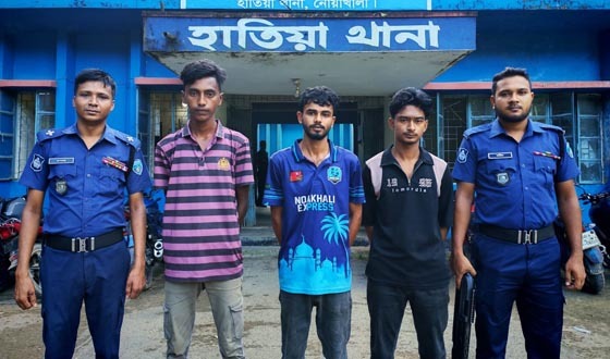 হাতিয়ায় কিশোর গ্যাং লিডার সহ আটক ৩