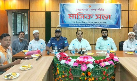 দেবহাটা উপজেলা মাসিক আইনশৃঙ্খলা ও উন্নয়ন সমন্বয় সভা
