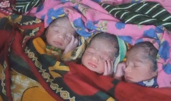 দিঘলিয়ায় একসঙ্গে তিন কন্যাসন্তানের জন্ম