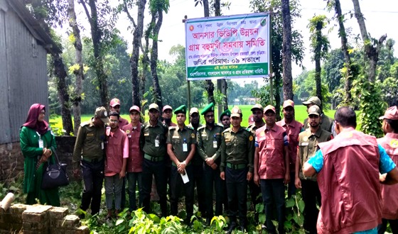 ১২ শতাংশ জমি দখলমুক্ত করলেন কুড়িগ্রামের আনসার-ভিডিপি