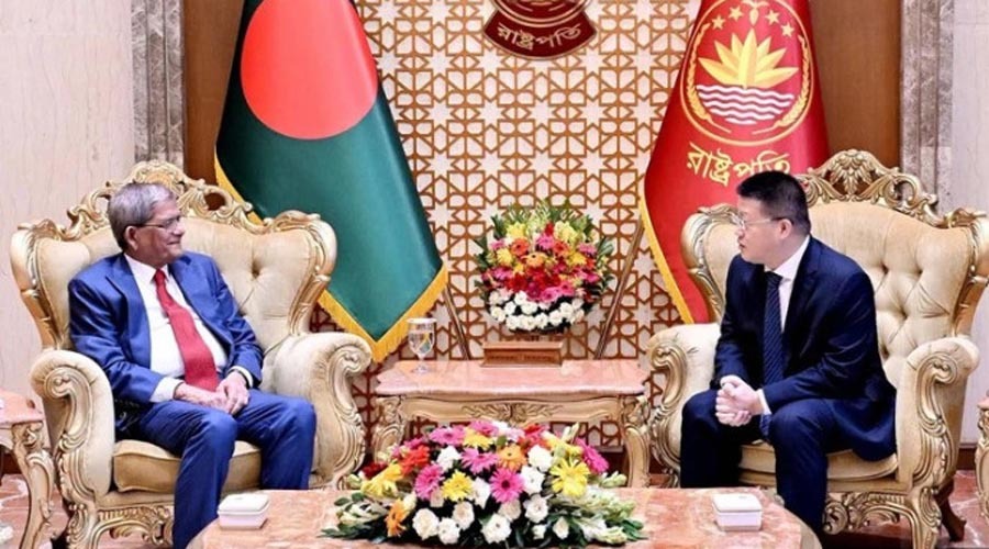 বিনিয়োগ বাড়ানো ও রোহিঙ্গা প্রত্যাবাসনে চীনের সহযোগিতা চাইলেন রাষ্ট্রপতি