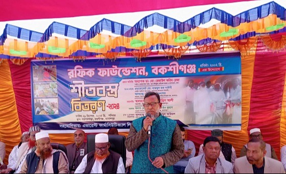 বকশীগঞ্জে শীতার্তদের মাঝে শীতবস্ত্র বিতরণ