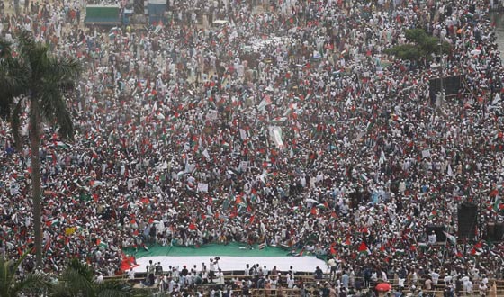 শেষ হলো ‘মার্চ ফর গাজা’: ফিলিস্তিনের পাশে অটল থাকার অঙ্গীকার লাখো জনতার