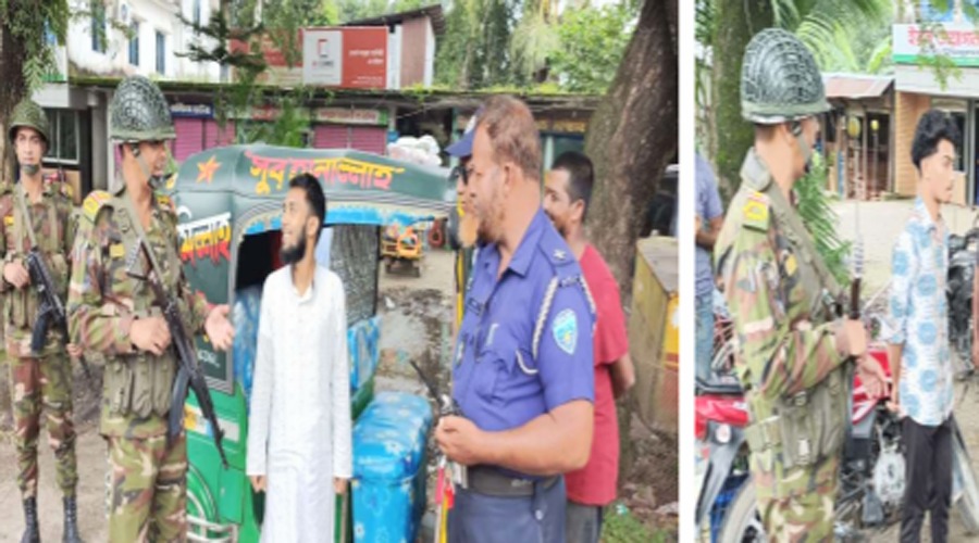 হাজিগঞ্জ ও ফরিদগঞ্জে ভ্রাম্যমাণ চেকপোষ্ট ৩০৩ যানবাহনে তল্লাশি