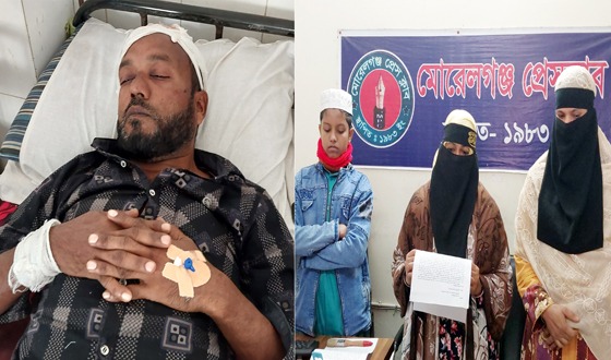 মোরেলগঞ্জে ব্যবসায়ীকে কুপিয়ে জখম, গ্রামপুলিশের বিরুদ্ধে অভিযোগ