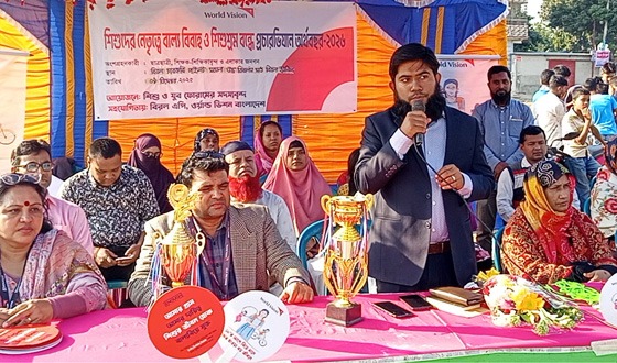 বিরলে শিশু বিবাহ ও শিশু শ্রম বন্ধে ফুটবল ম্যাচ