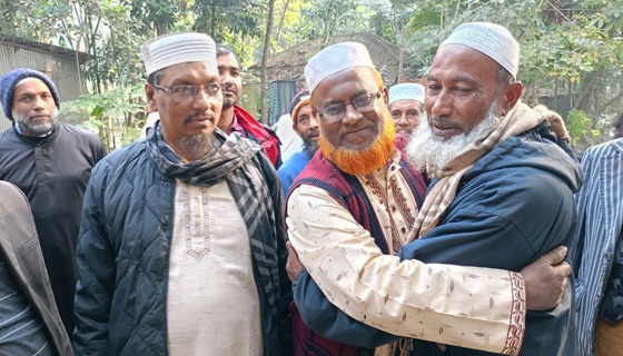 বরিশাল-৩ আসনে প্রচারণায় ব্যস্ত জামায়াতের প্রার্থী অধ্যক্ষ জহির উদ্দিন মুহাম্মদ বাবর