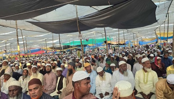 রংপুরে ইজতেমা ময়দানে জুমার নামাজে লাখো মুসল্লির ঢল