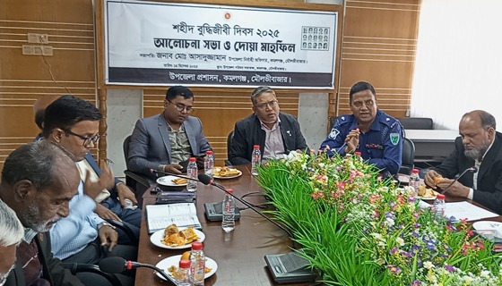 কমলগঞ্জে শহীদ বুদ্ধিজীবী দিবস উপলক্ষে সভা ও দোয়া