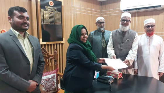 ঝিনাইদহ-৪ আসনে জামায়াত প্রার্থীর মনোনয়ন ফরম গ্রহন