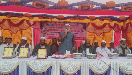 দেহেরগতিতে যুব বিভাগের আয়োজনে ফুটবল প্রীতি ম্যাচ ও পুরস্কার বিতরণী