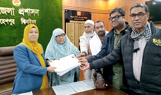 ঝিনাইদহ-৩ আসনে বিএনপির প্রার্থী রনি মনোনয়ন পত্র জমা দিলেন