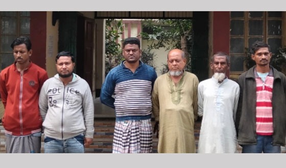 আশাশুনিতে সাজাপ্রাপ্ত আসামী সহ গ্রেফতার-৮