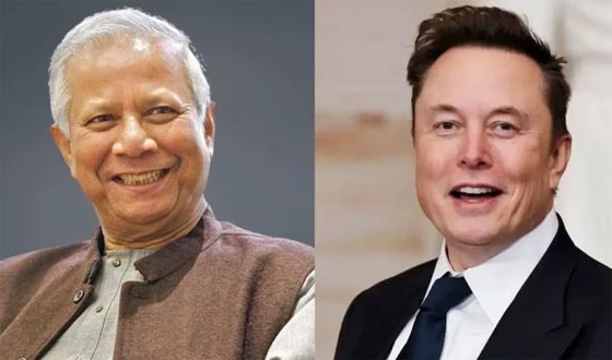 ইলন মাস্ককে বাংলাদেশে আমন্ত্রণ জানালেন প্রধান উপদেষ্টা