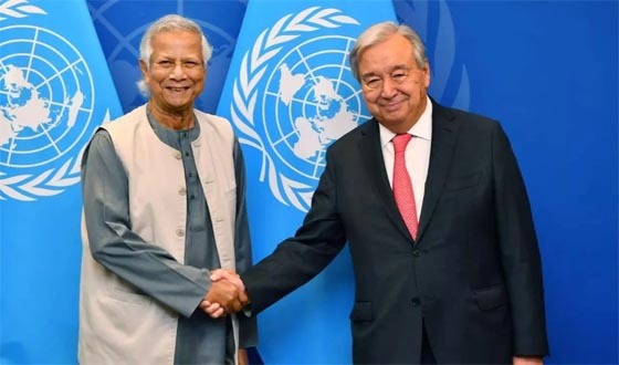 ড. ইউনূসকে জাতিসংঘ মহাসচিবের চিঠি