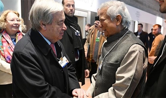 জাতিসংঘ মহাসচিবের সঙ্গে প্রধান উপদেষ্টার সাক্ষাৎ