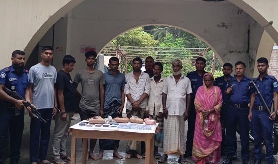 মধুখালীতে ২৫ আসামি গ্রেপ্তার, আদালতে প্রেরণ