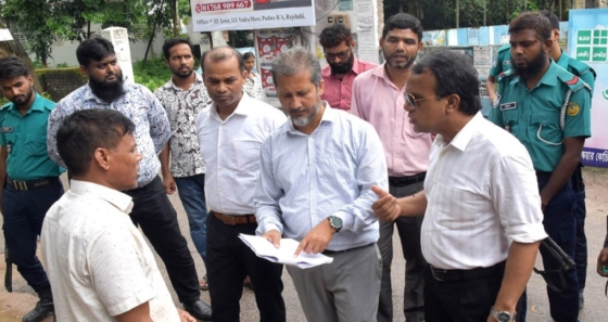 রাজশাহীতে অবৈধ দখল ও প্লটের অপব্যবহারের বিরুদ্ধে আরডিএর অভিযান