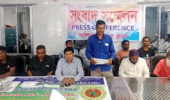 আশাশুনি প্রেসক্লাবে বিএনপি নেতা শওকতের সংবাদ সম্মেলন