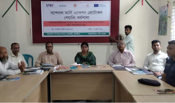 আশাশুনিতে ন্যাশনাল আর্লি এ্যাকশান প্রটোকল শেয়ারিং কর্মশালা