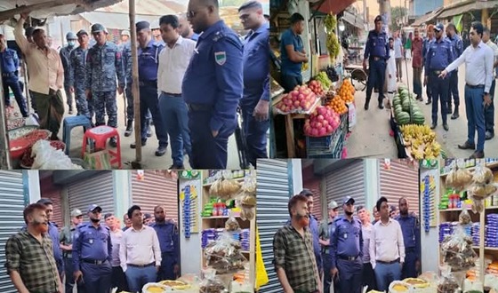 রমজান উপলক্ষে বাজার মনিটরিং করছেন দিঘলিয়া ইউএনও