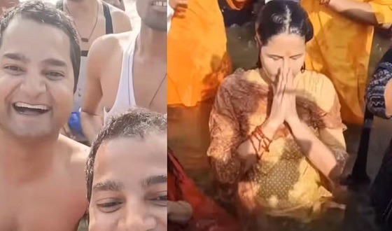 মহাকুম্ভে পুণ্যস্নান করতে গিয়ে বিপাকে ক্যাটরিনা