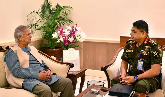প্রধান উপদেষ্টার সঙ্গে সেনাপ্রধানের সৌজন্য সাক্ষাৎ