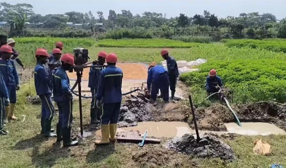 মতলব উত্তরে গ্যাস অনুসন্ধানে বাপেক্সের কূপ খনন