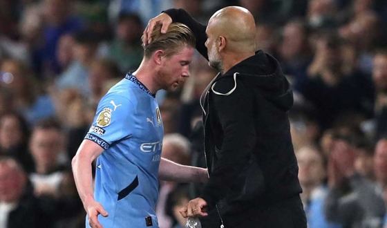 বিদায় বেলাতেও নায়ক ডে ব্রুইনে, নীরব গুয়ার্দিওলা