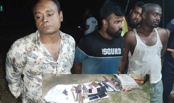 খুলনায় গ্রেনেড বাবুর সহযোগী তুহিন সহ আটক ৩ : অস্ত্র উদ্ধার