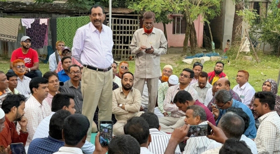 তানোরে বিএনপির মনোনীত প্রার্থী শরিফ উদ্দিনের পক্ষে কাজ আহ্বান