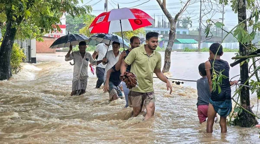 ২দিন ভারী বৃষ্টির আভাস, নিম্নাঞ্চল প্লাবিত হওয়ার শঙ্কা