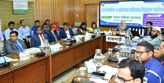 রাজশাহীতে সাংবিধানিক ও আইনগত অধিকার বিষয়ক কর্মশালা