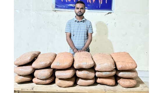 হোমনায় ১৮ কেজি গাঁজাসহ যুবক গ্রেপ্তার