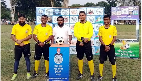 চরভদ্রাসনে শহীদ জিয়া স্মৃতি ফুটবল টুর্ণামেন্ট ফাইনাল খেলা