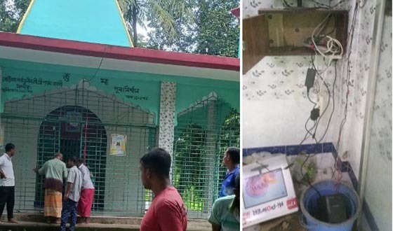 আশাশুনির বেউলা শ্যামাকালী মন্দিরে চুরি