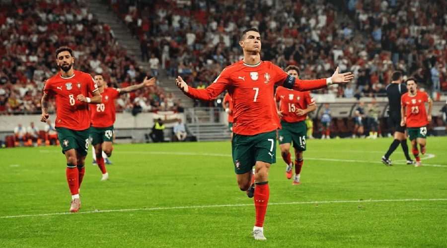 রোনালদোর রেকর্ডের ম্যাচে জয় পেলো পর্তুগাল